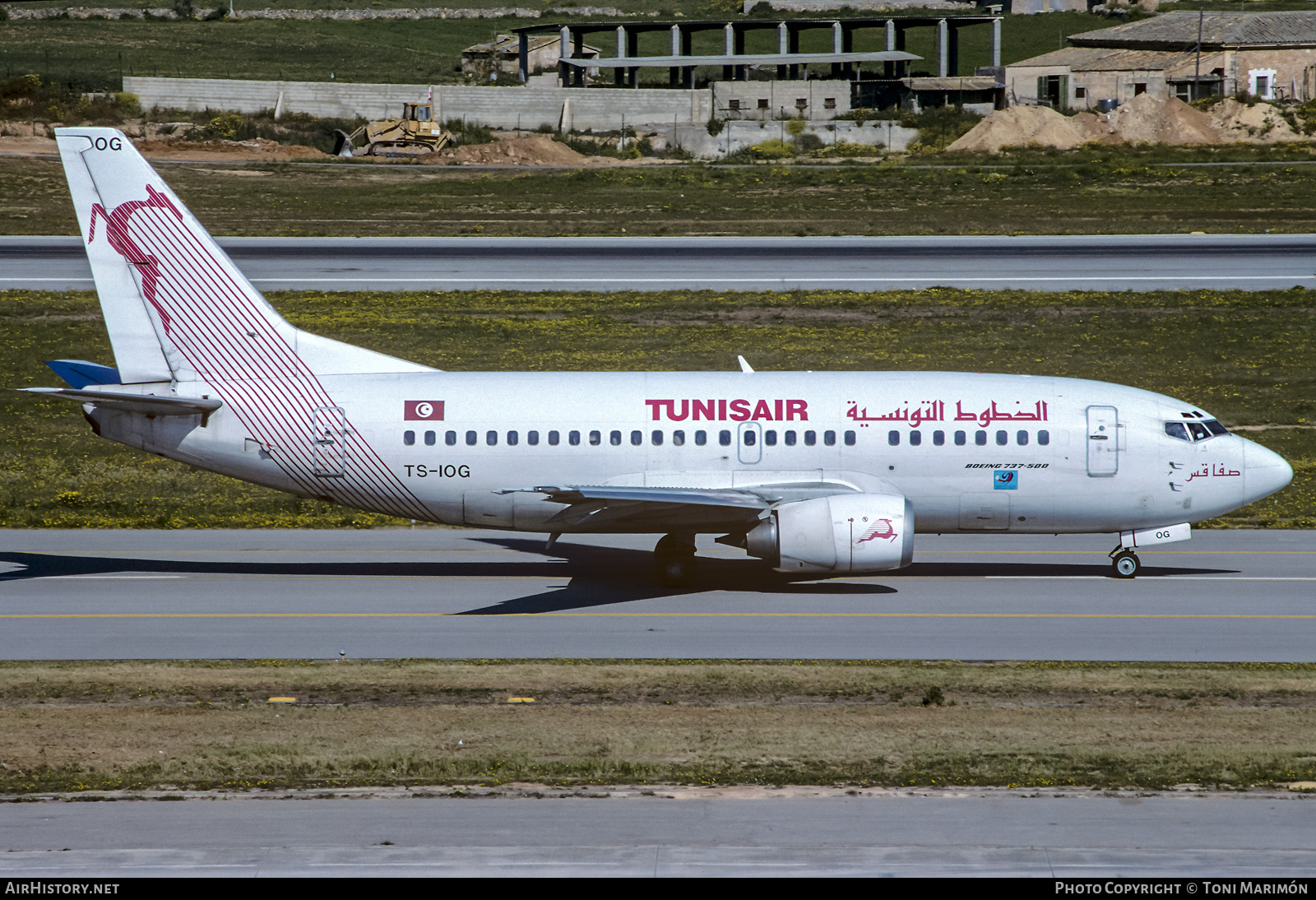 Aircraft Photo of TS-IOG | Boeing 737-5H3 | Tunisair | AirHistory.net #435138