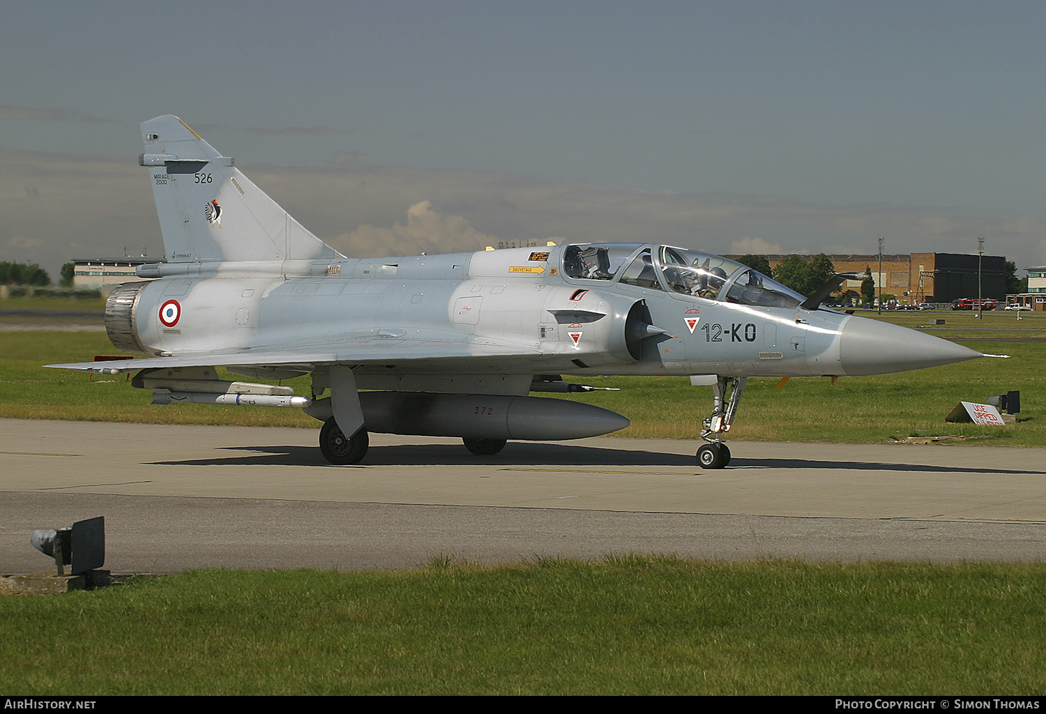 Aircraft Photo of 526 | Dassault Mirage 2000B | France - Air Force | AirHistory.net #435364