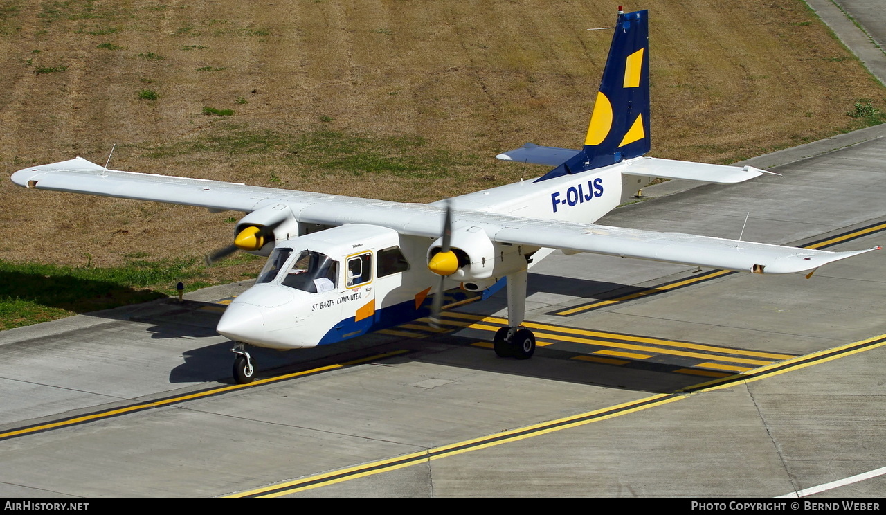 Aircraft Photo of F-OIJS | Pilatus Britten-Norman BN-2B-20 Islander | St. Barth Commuter | AirHistory.net #435366