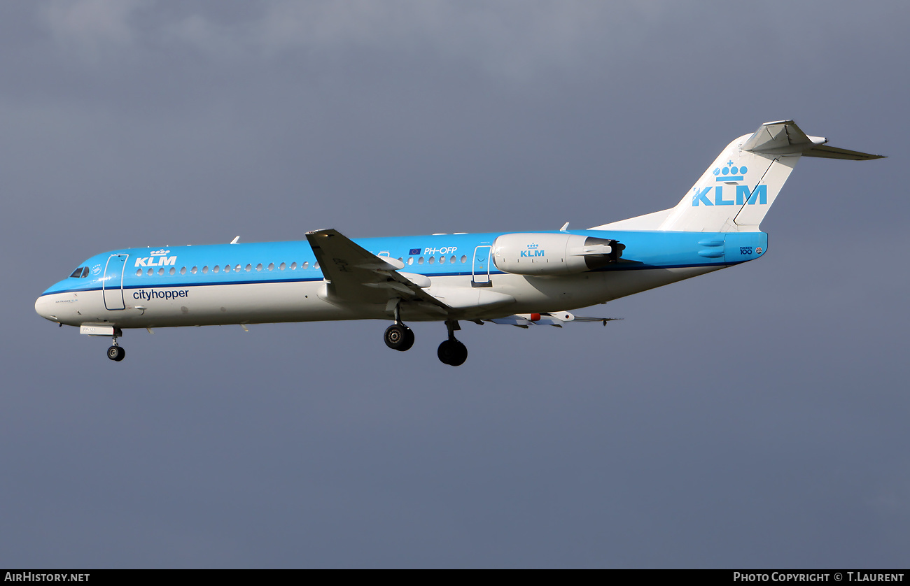 Aircraft Photo of PH-OFP | Fokker 100 (F28-0100) | KLM Cityhopper | AirHistory.net #435373