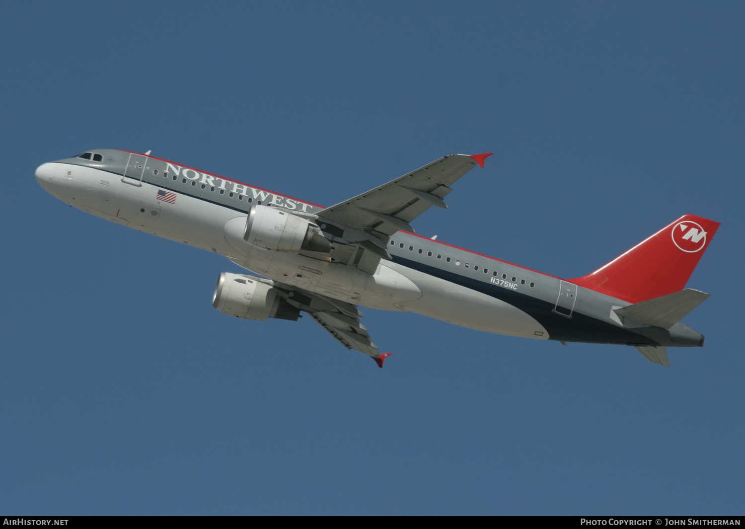 Aircraft Photo of N375NC | Airbus A320-212 | Northwest Airlines | AirHistory.net #435385