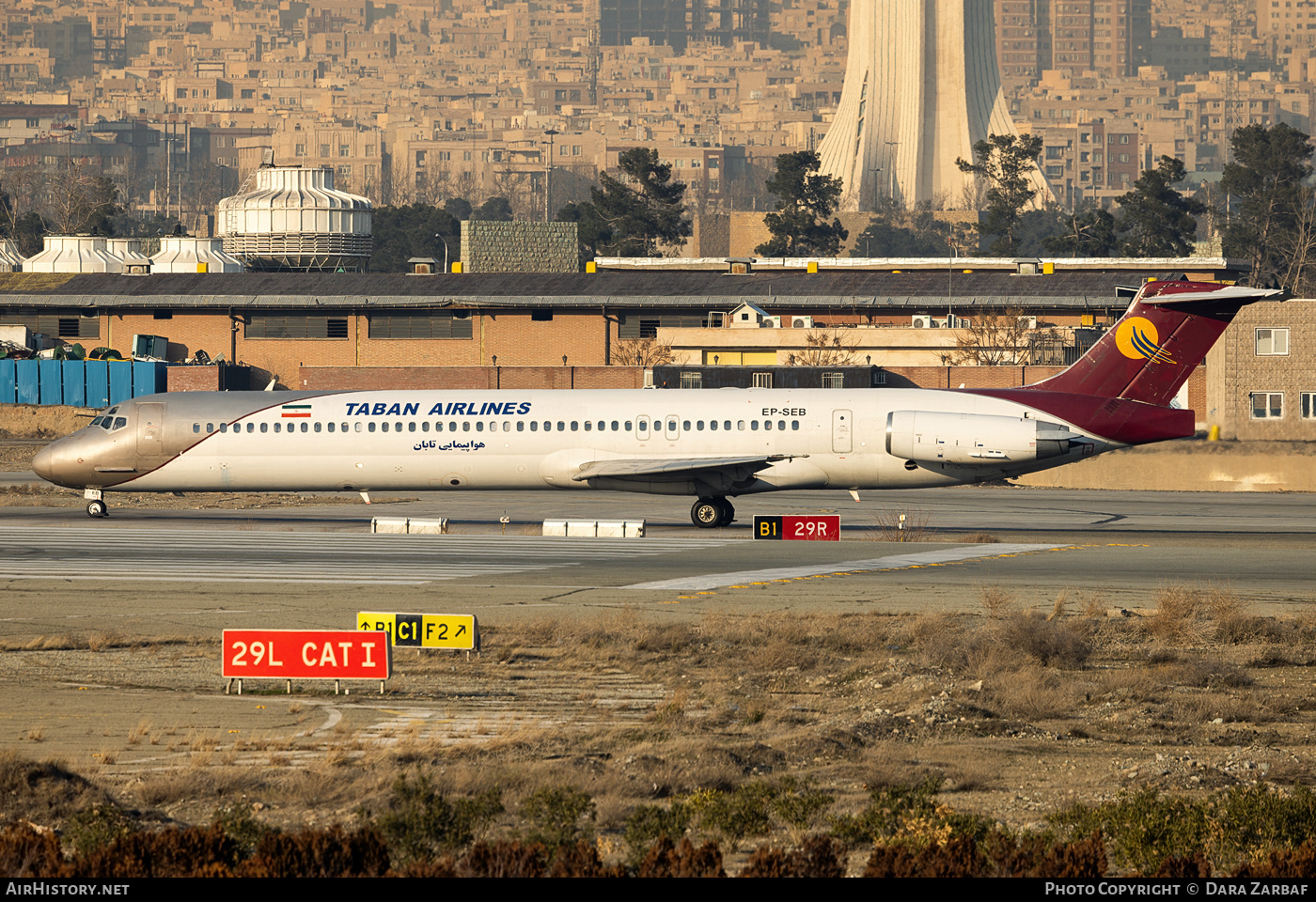 Aircraft Photo of EP-SEB | McDonnell Douglas MD-83 (DC-9-83) | Taban Air | AirHistory.net #435393