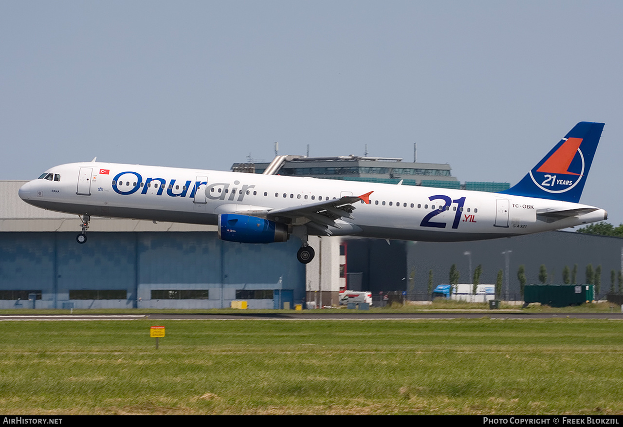 Aircraft Photo of TC-OBK | Airbus A321-231 | Onur Air | AirHistory.net #435411