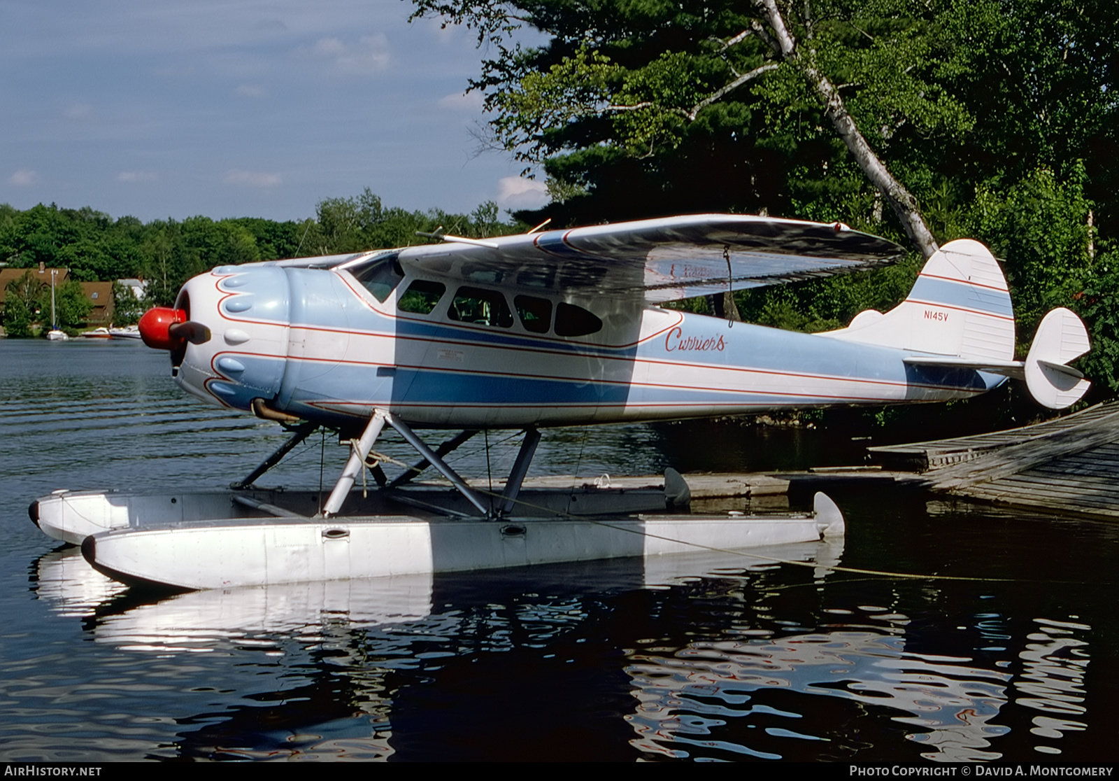 Aircraft Photo of N145V | Cessna 195 | Currier's Flying Service | AirHistory.net #435413