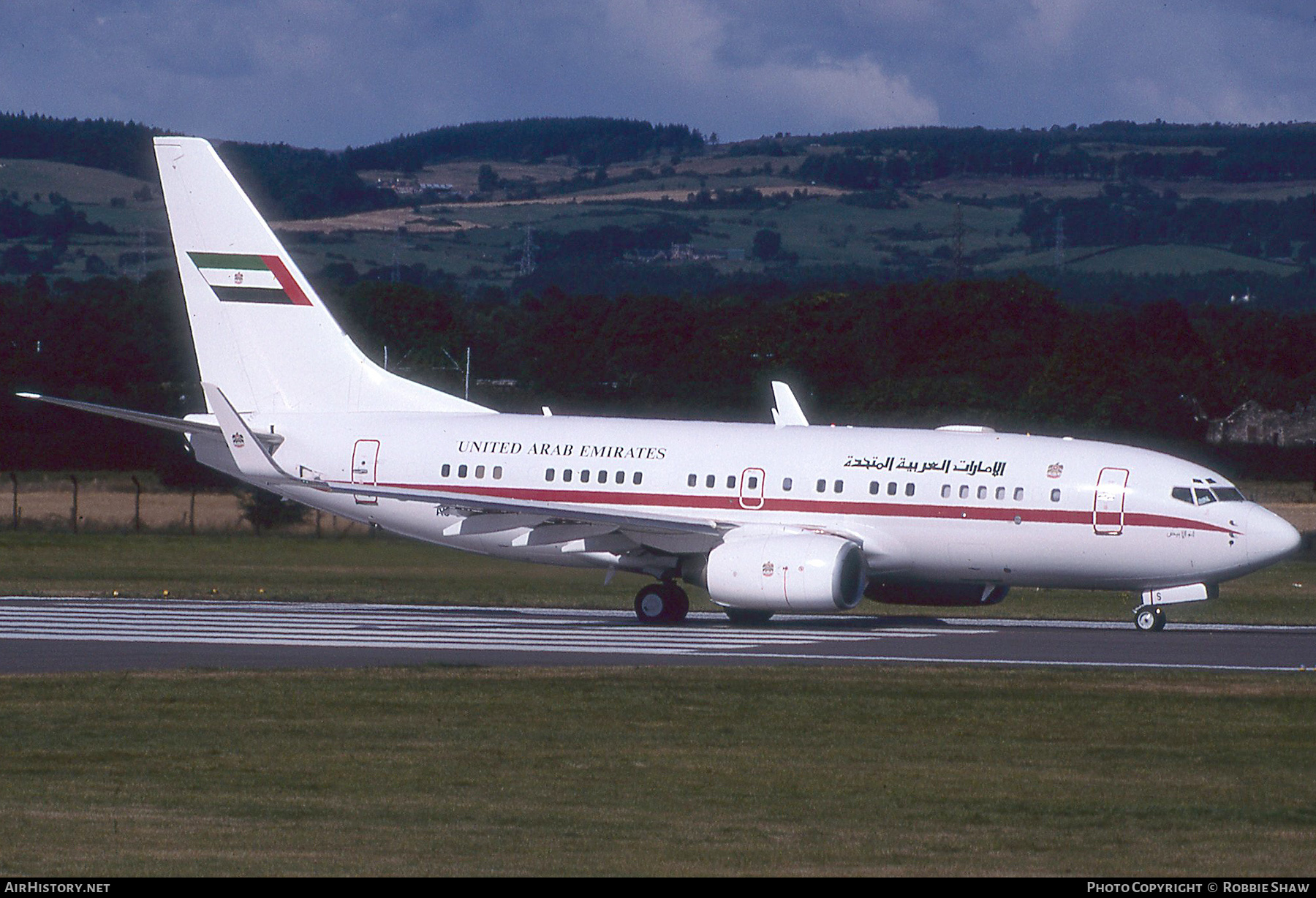 Aircraft Photo of A6-DAS | Boeing 737-7Z5 BBJ | United Arab Emirates Government | AirHistory.net #435420