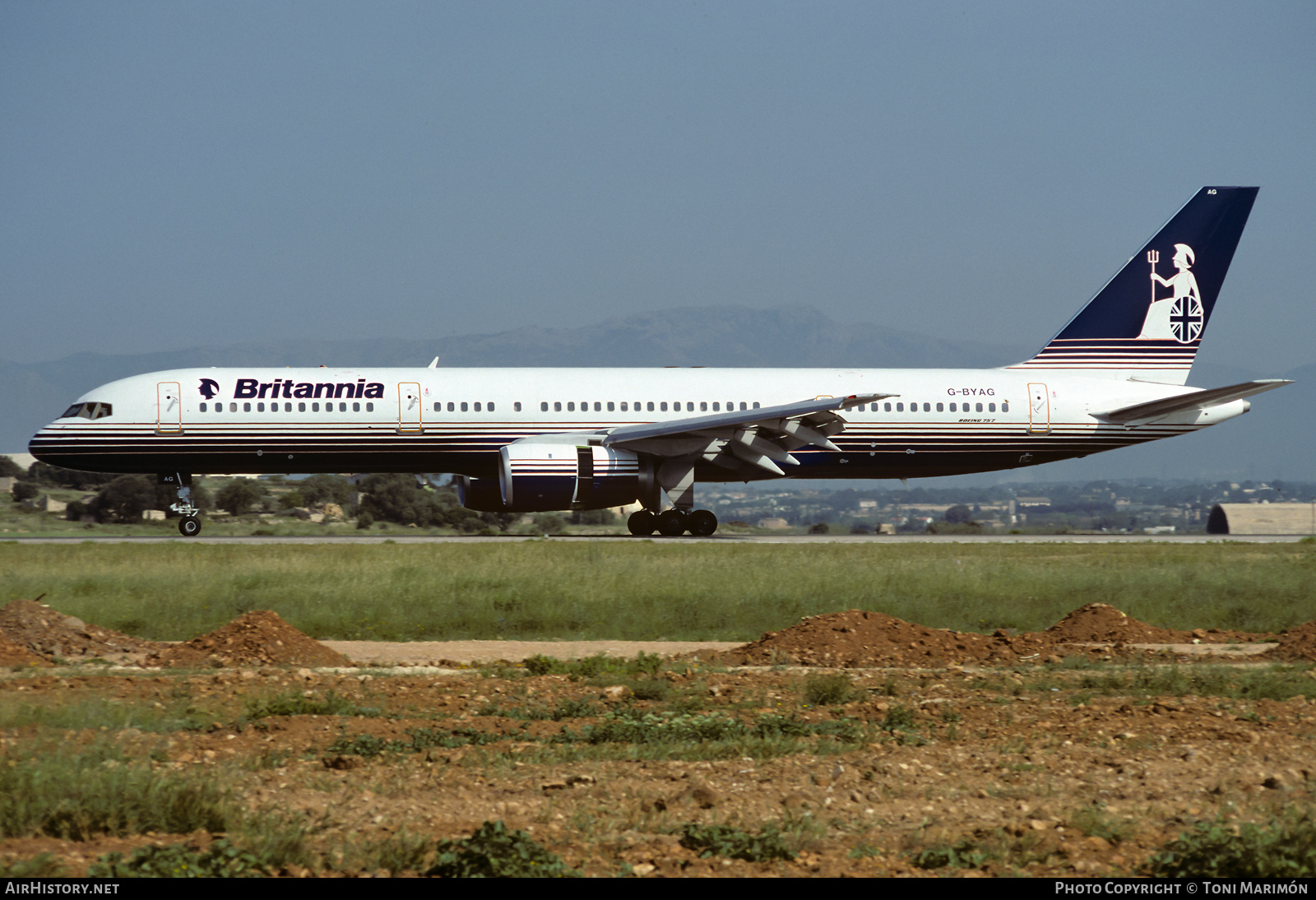 Aircraft Photo of G-BYAG | Boeing 757-204 | Britannia Airways | AirHistory.net #435437