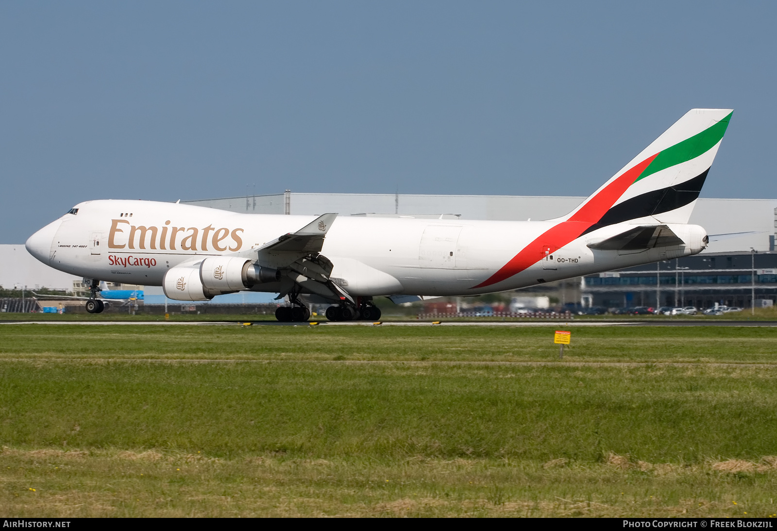 Aircraft Photo of OO-THD | Boeing 747-4HAF/ER/SCD | Emirates SkyCargo | AirHistory.net #435451