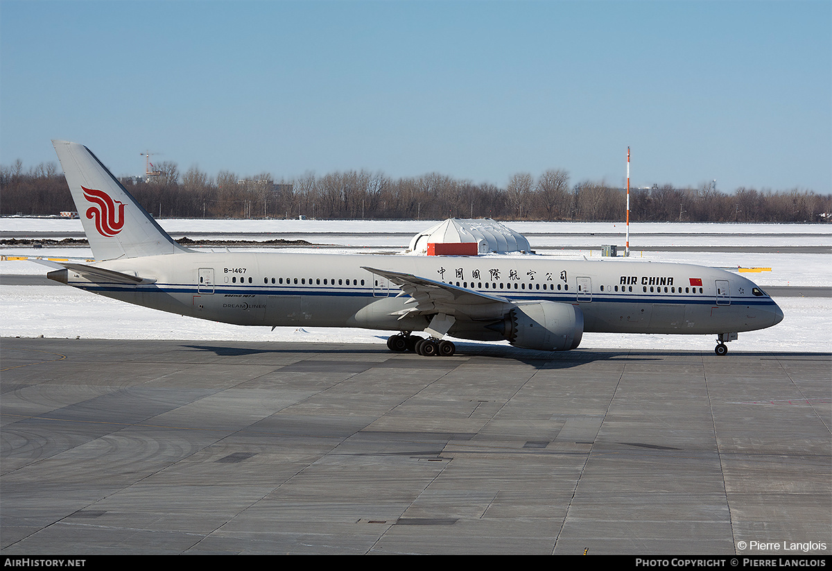 Aircraft Photo of B-1467 | Boeing 787-9 Dreamliner | Air China | AirHistory.net #435457