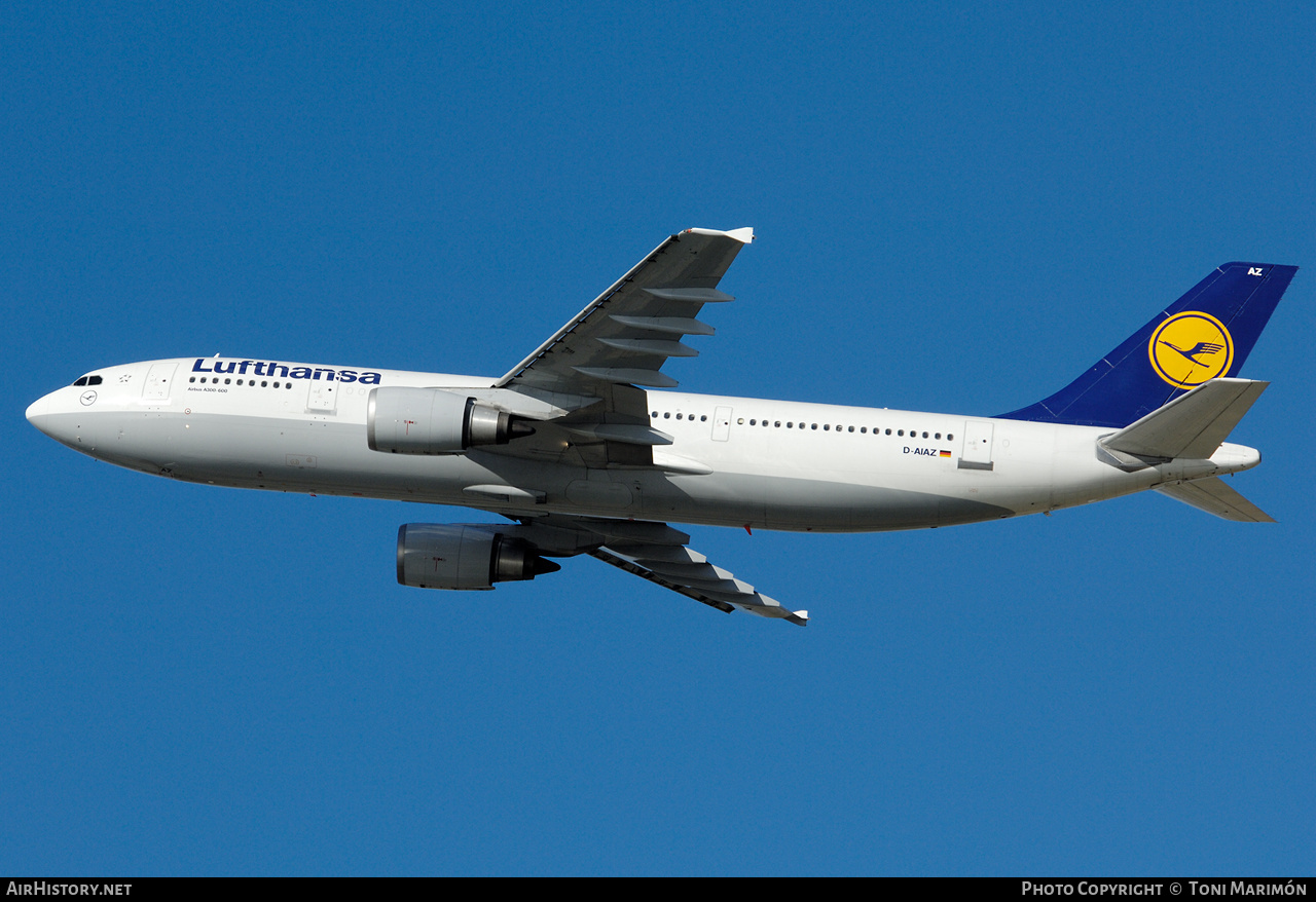 Aircraft Photo of D-AIAZ | Airbus A300B4-605R | Lufthansa | AirHistory.net #435543