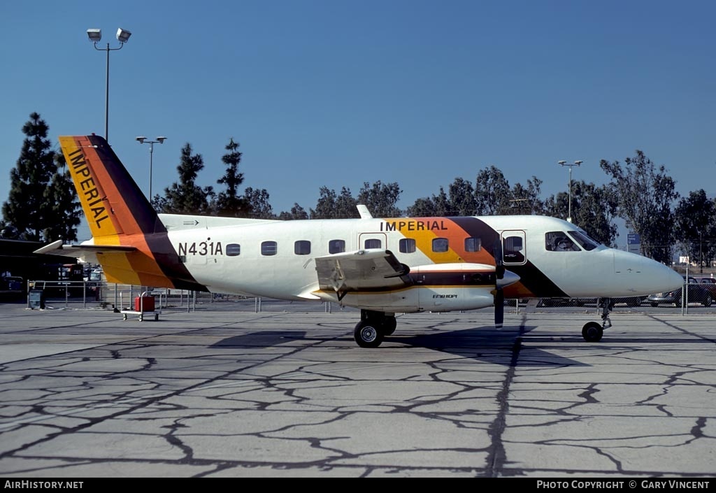 Aircraft Photo of N431A | Embraer EMB-110 Bandeirante | Imperial Airlines | AirHistory.net #435552