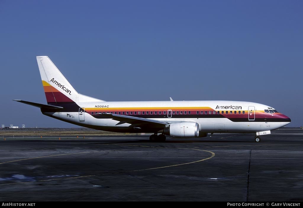 Aircraft Photo of N308AC | Boeing 737-3A4 | American Airlines | AirHistory.net #435573