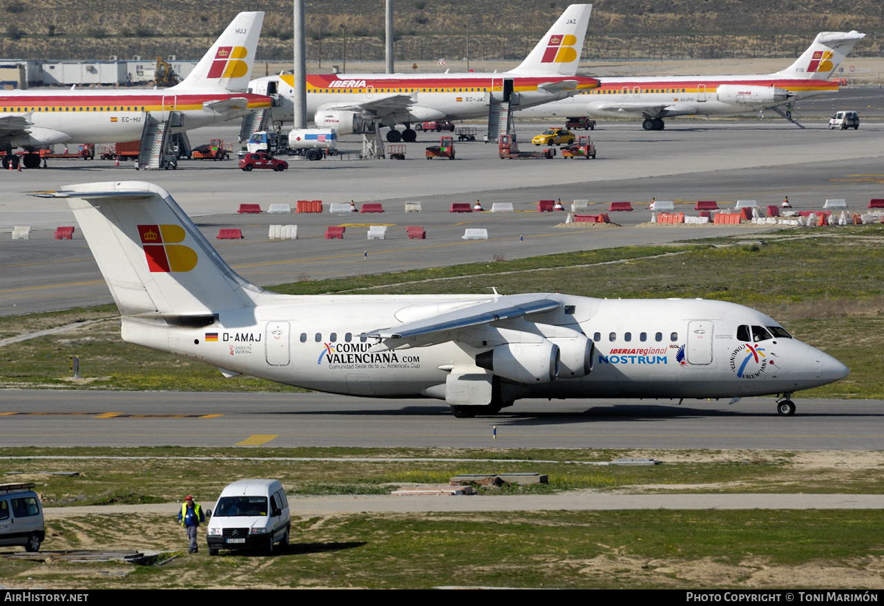 Aircraft Photo of D-AMAJ | British Aerospace BAe-146-200A | Iberia Regional | AirHistory.net #435581