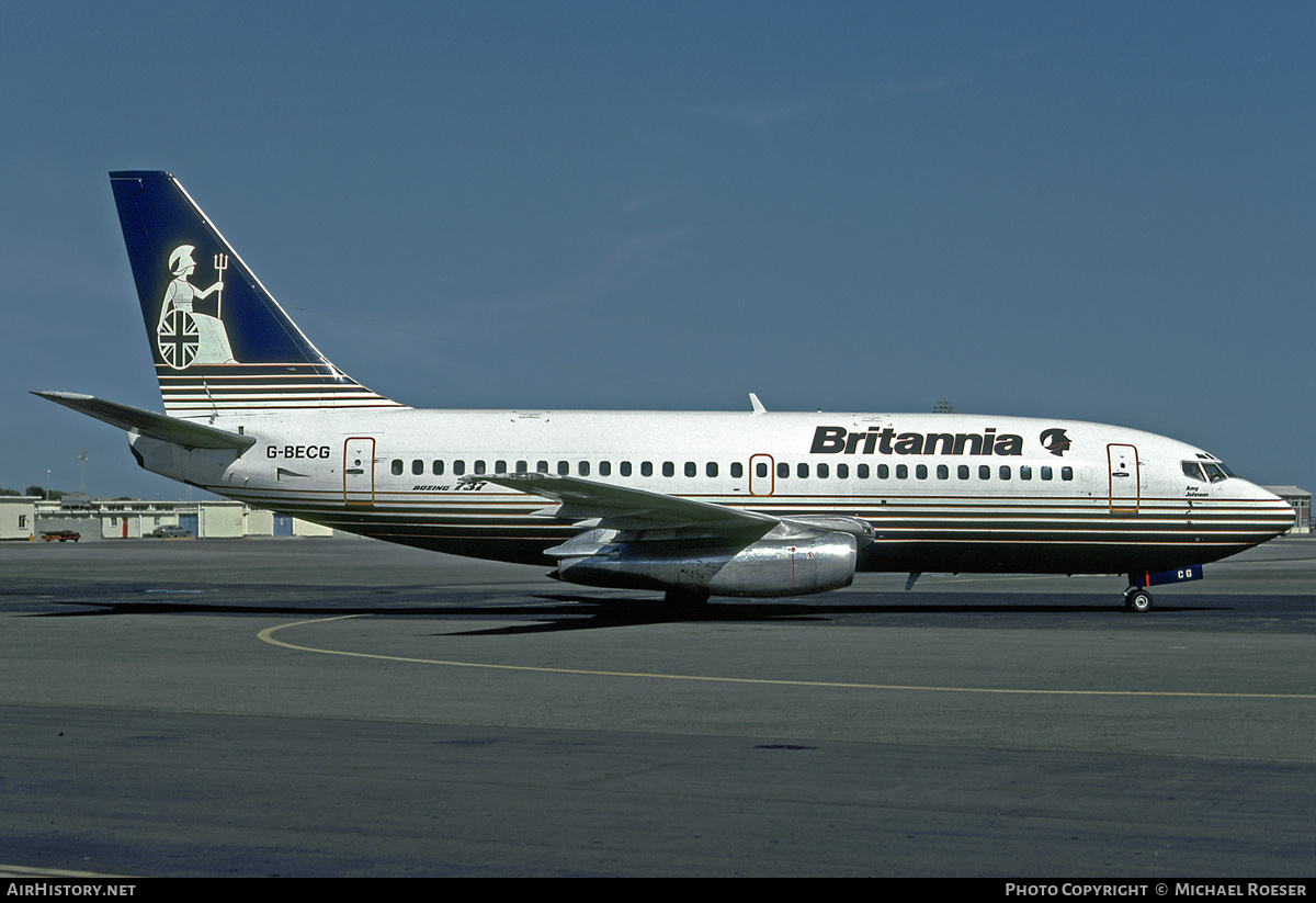 Aircraft Photo of G-BECG | Boeing 737-204/Adv | Britannia Airways | AirHistory.net #435654