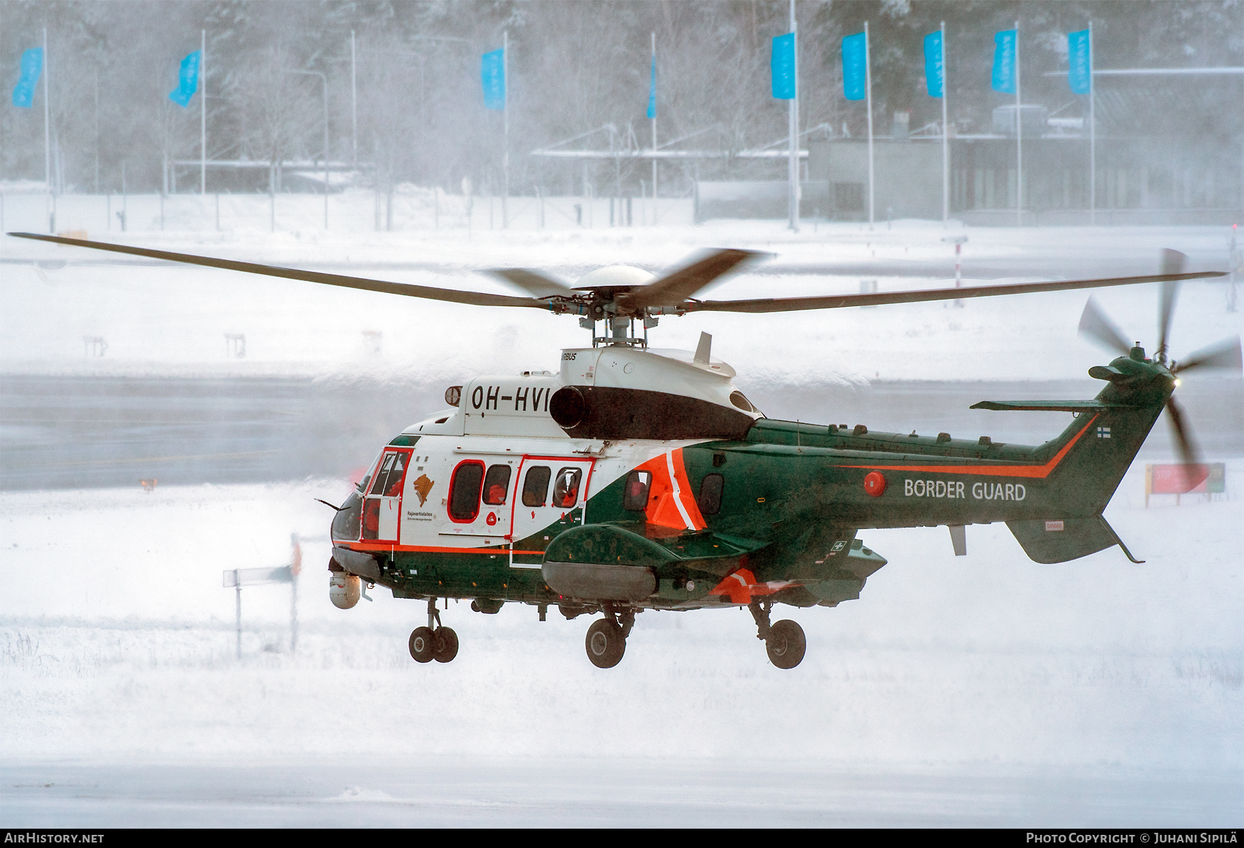 Aircraft Photo of OH-HVI | Aerospatiale AS-332L1 Super Puma | Rajavartiolaitos - Finnish Border Guard | AirHistory.net #435675