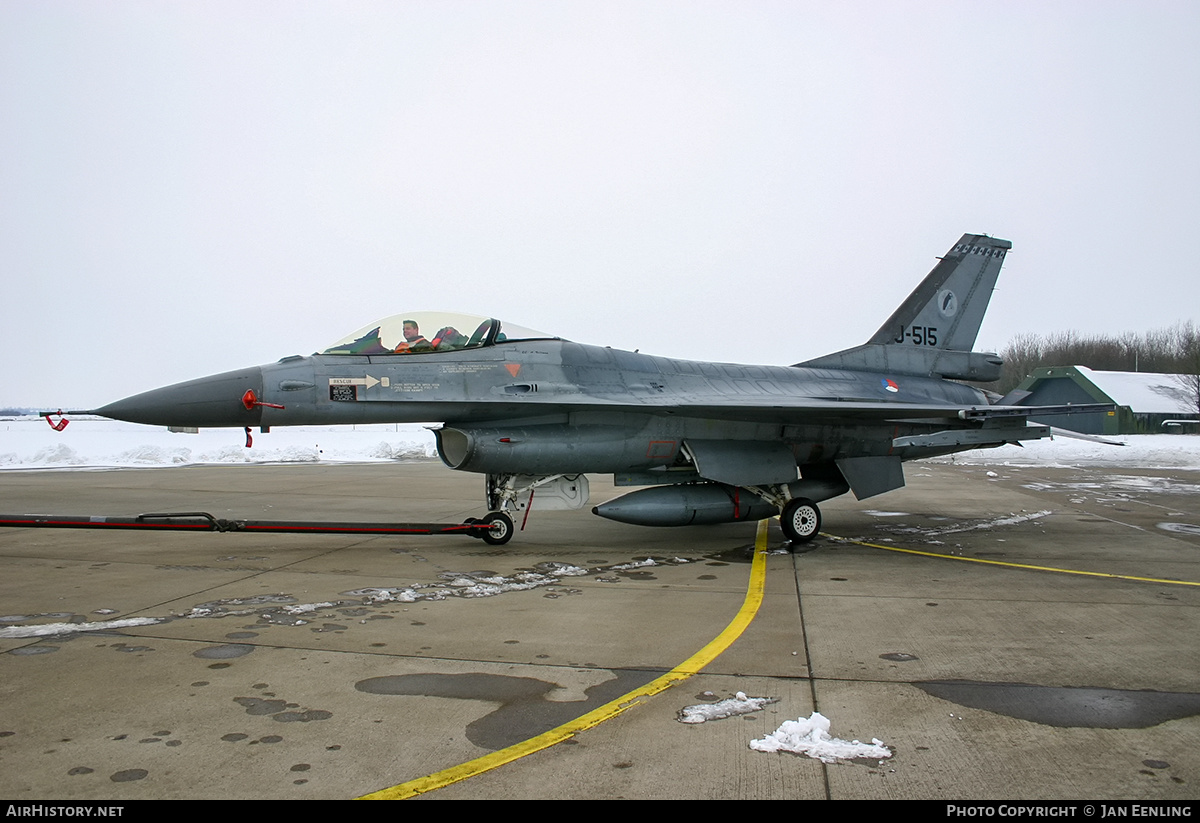 Aircraft Photo of J-515 | General Dynamics F-16AM Fighting Falcon | Netherlands - Air Force | AirHistory.net #435687