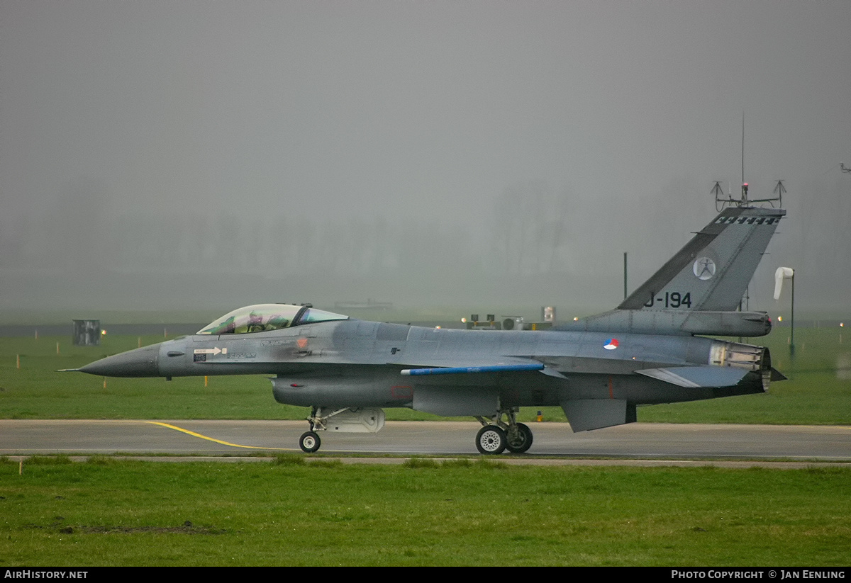 Aircraft Photo of J-194 | General Dynamics F-16AM Fighting Falcon | Netherlands - Air Force | AirHistory.net #435690