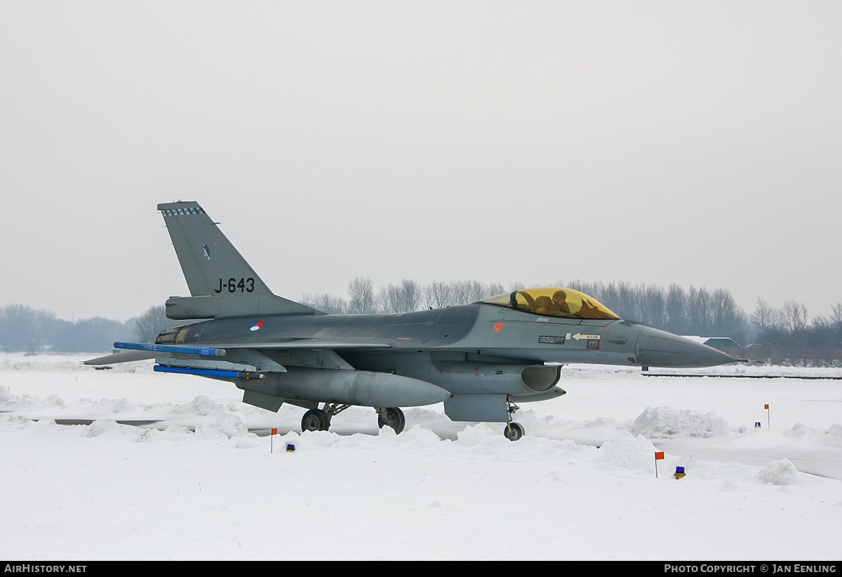 Aircraft Photo of J-643 | General Dynamics F-16AM Fighting Falcon | Netherlands - Air Force | AirHistory.net #435725