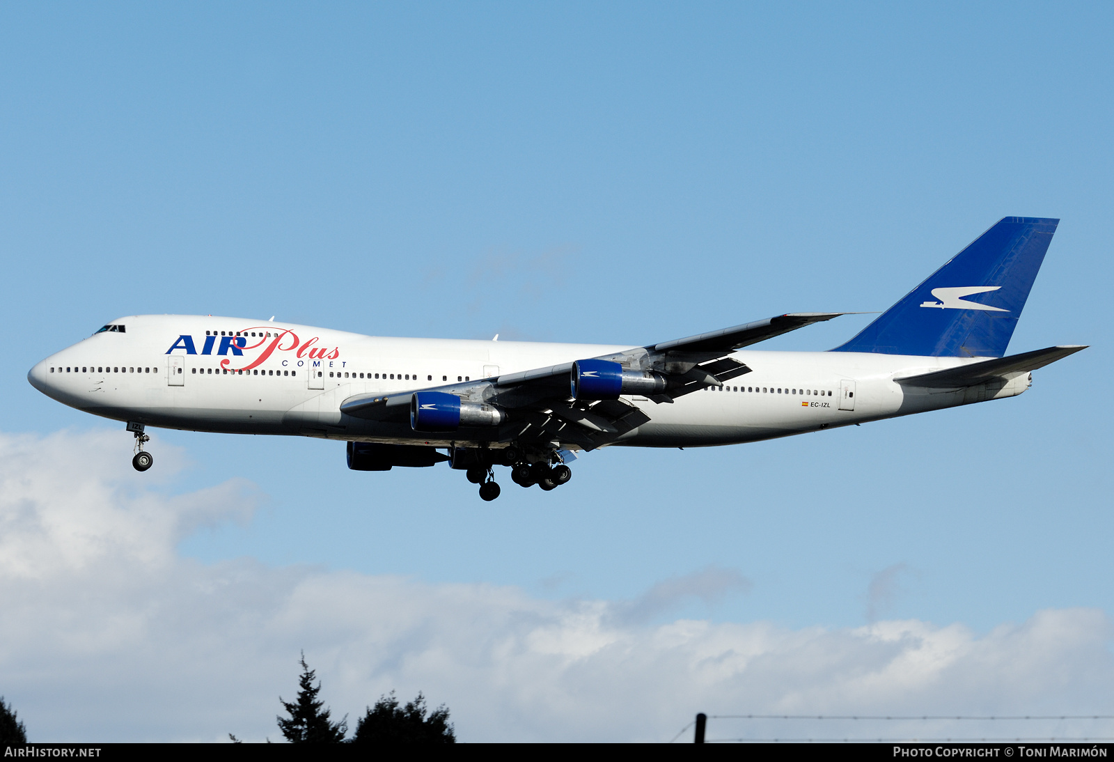 Aircraft Photo of EC-IZL | Boeing 747-287B | Air Plus Comet | AirHistory.net #435843