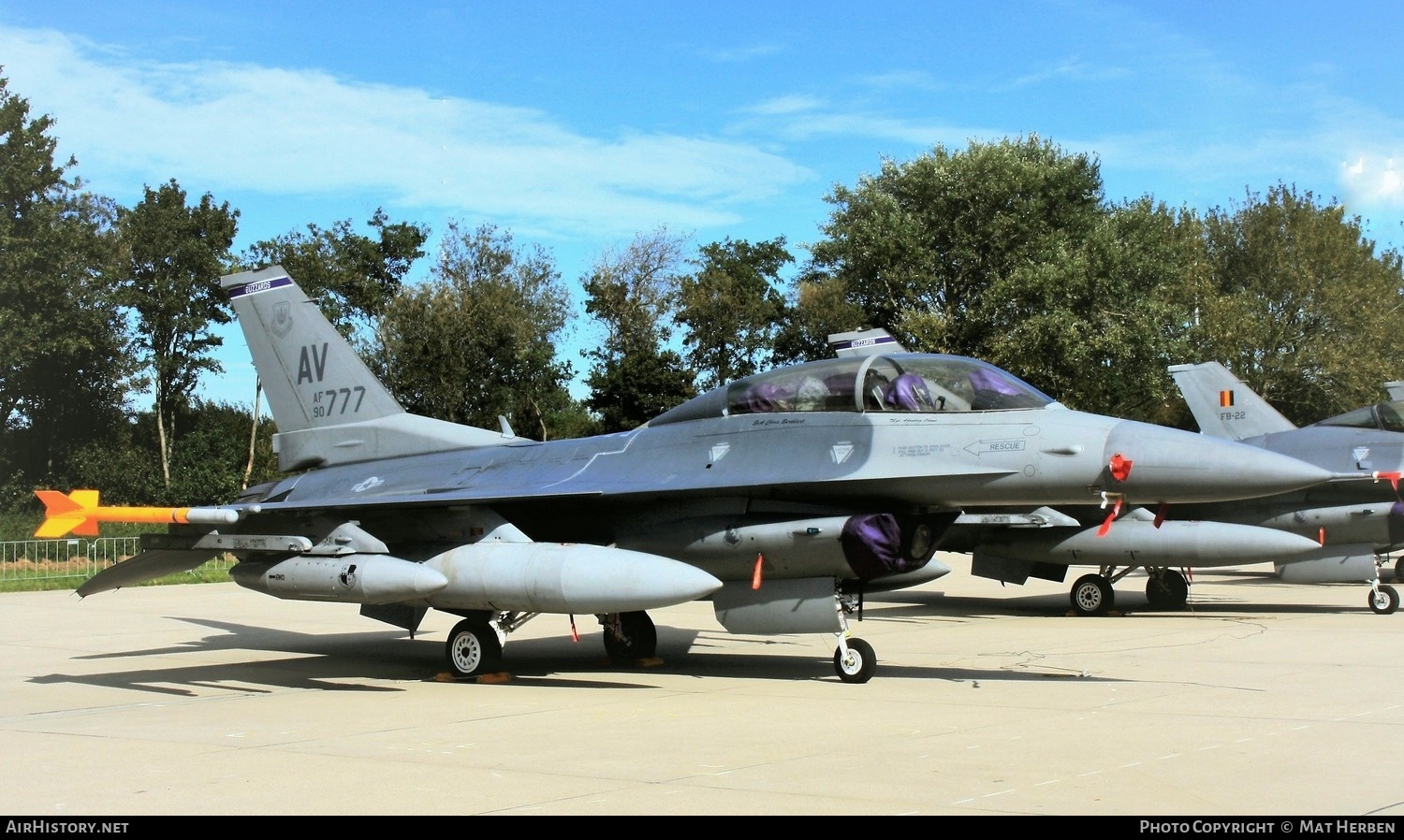 Aircraft Photo of 90-0777 / AF90-777 | General Dynamics F-16DM Fighting Falcon | USA - Air Force | AirHistory.net #435943