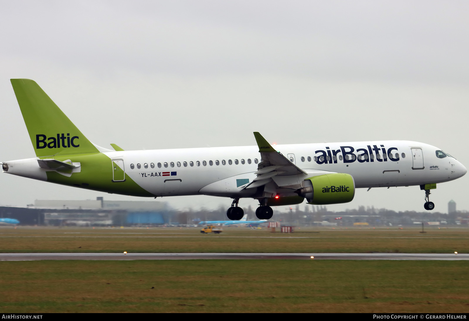 Aircraft Photo of YL-AAX | Airbus A220-371 (BD-500-1A11) | AirBaltic | AirHistory.net #436012