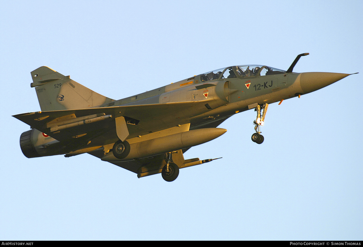 Aircraft Photo of 529 | Dassault Mirage 2000B | France - Air Force | AirHistory.net #436021