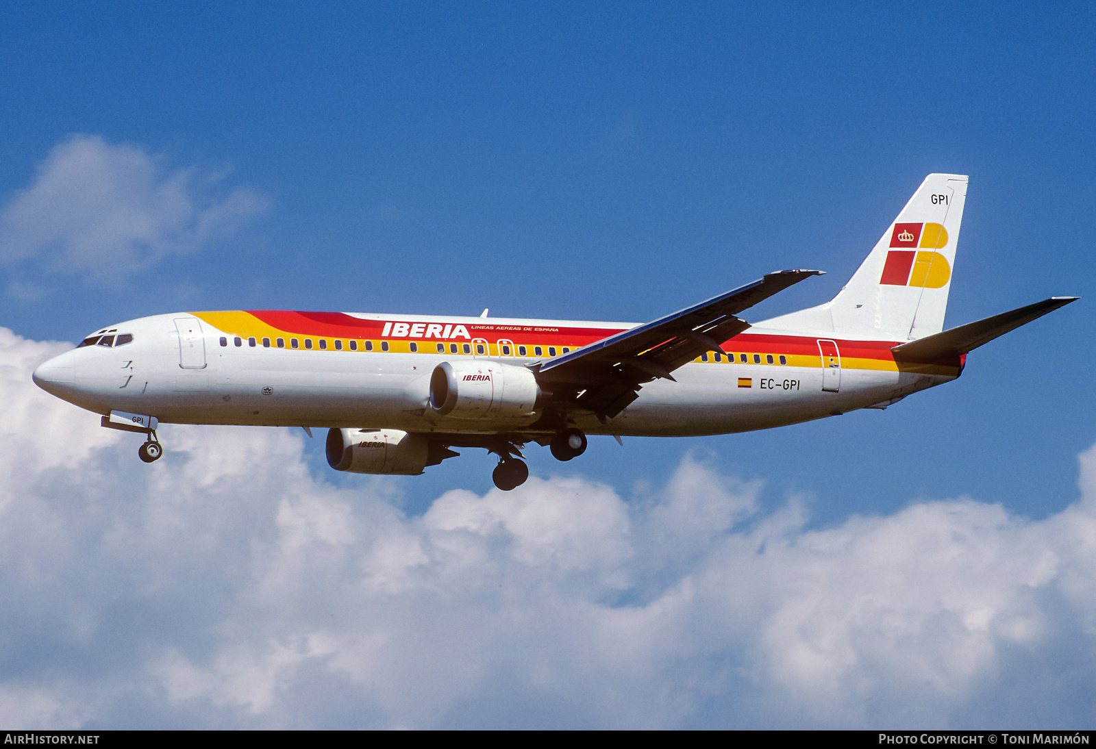Aircraft Photo of EC-GPI | Boeing 737-46Q | Iberia | AirHistory.net #436077