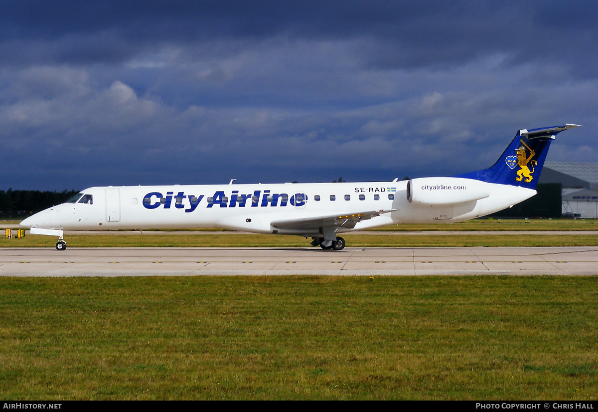 Aircraft Photo of SE-RAD | Embraer ERJ-145EU (EMB-145EU) | City Airline | AirHistory.net #436085