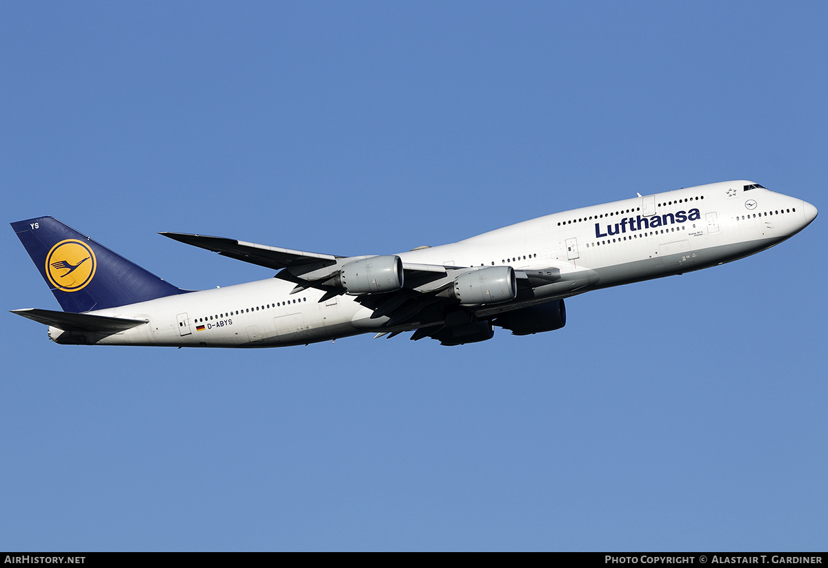 Aircraft Photo of D-ABYS | Boeing 747-830 | Lufthansa | AirHistory.net #436091