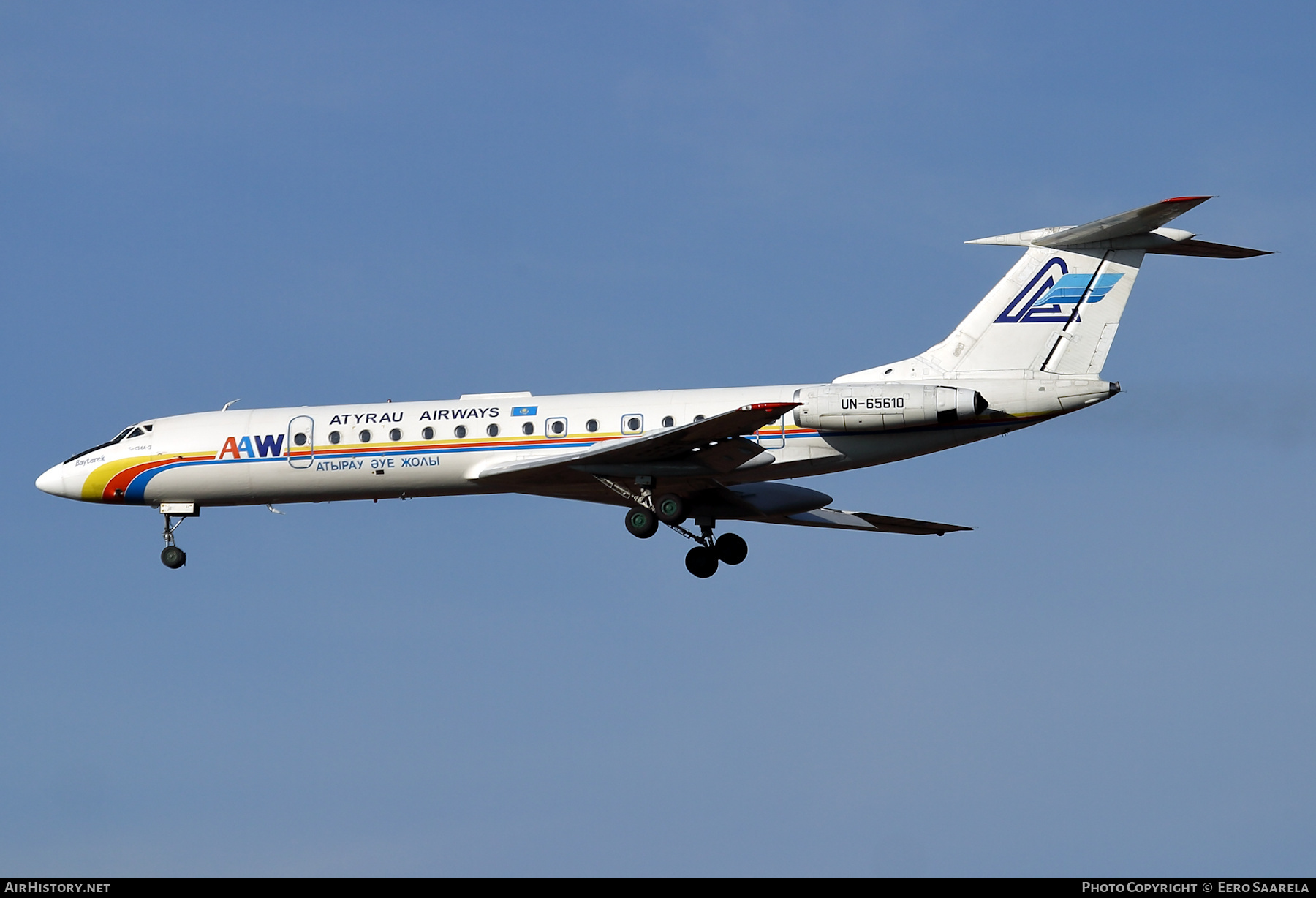 Aircraft Photo of UN-65610 | Tupolev Tu-134A-3 | Atyrau Air Ways | AirHistory.net #436171