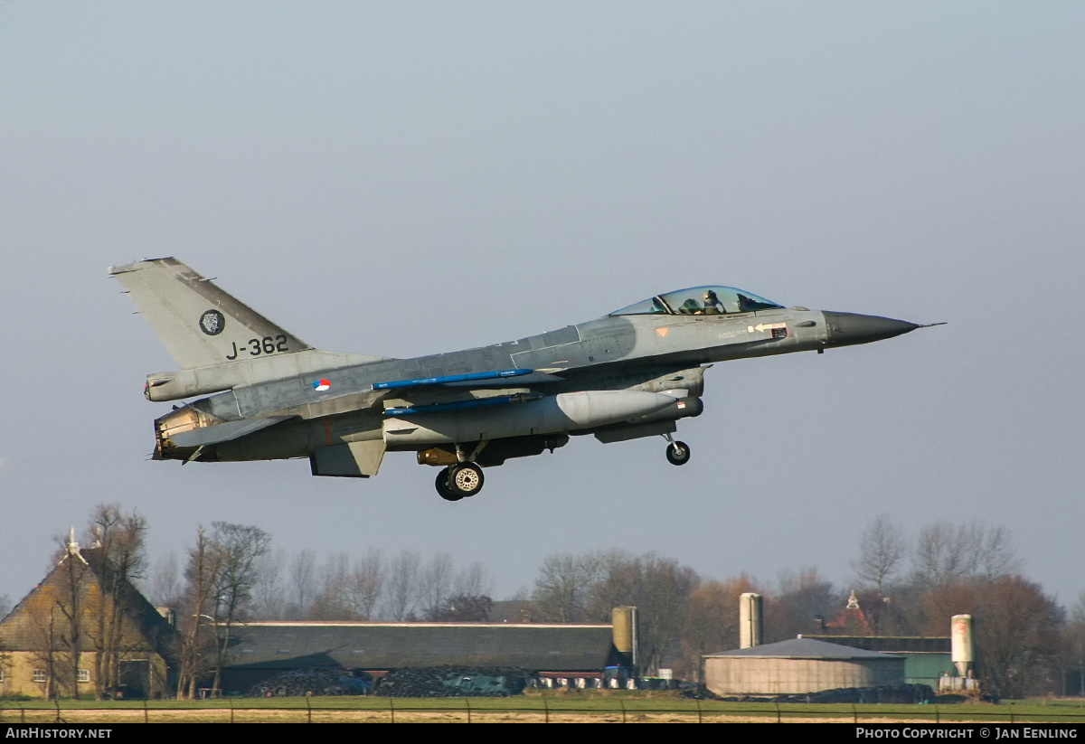Aircraft Photo of J-362 | General Dynamics F-16AM Fighting Falcon | Netherlands - Air Force | AirHistory.net #436182