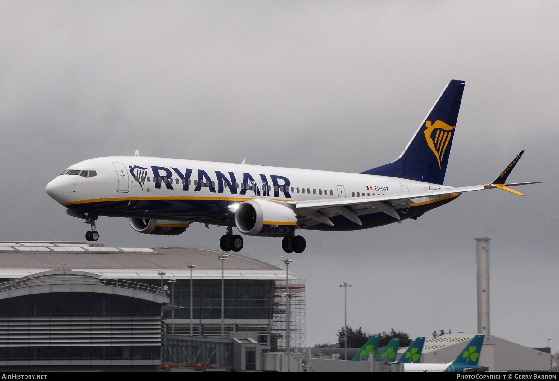 Aircraft Photo of EI-HGZ | Boeing 737-8200 Max 200 | Ryanair | AirHistory.net #436197