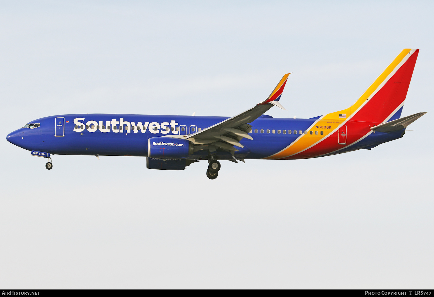 Aircraft Photo of N8308K | Boeing 737-8H4 | Southwest Airlines | AirHistory.net #436205