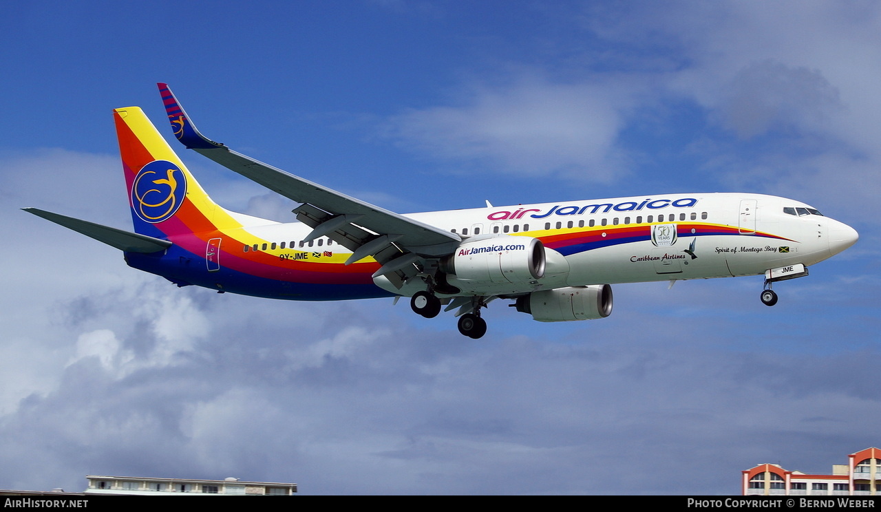 Aircraft Photo of 9Y-JME | Boeing 737-86J | Air Jamaica | AirHistory.net #436210