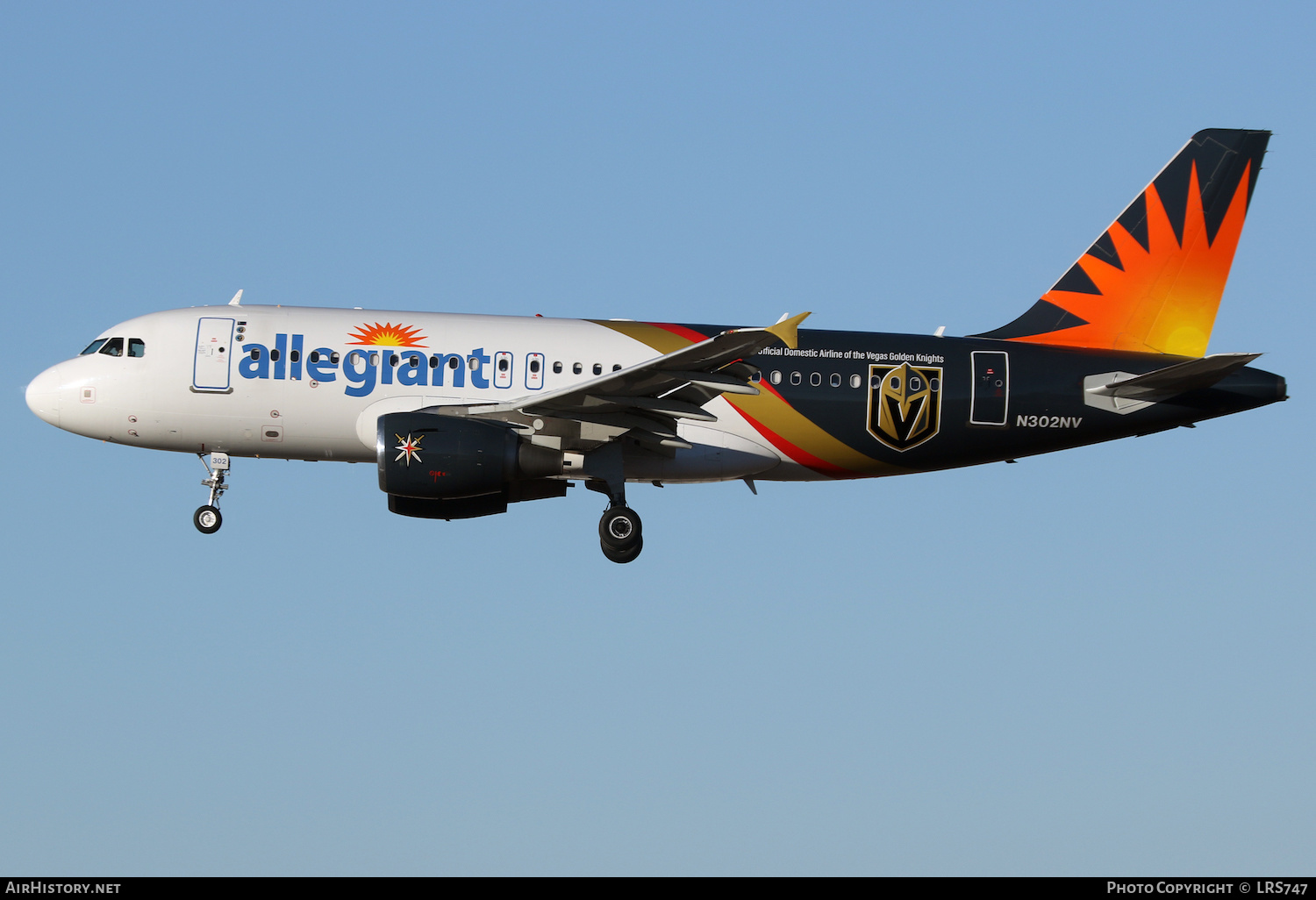 Aircraft Photo of N302NV | Airbus A319-111 | Allegiant Air | AirHistory.net #436362