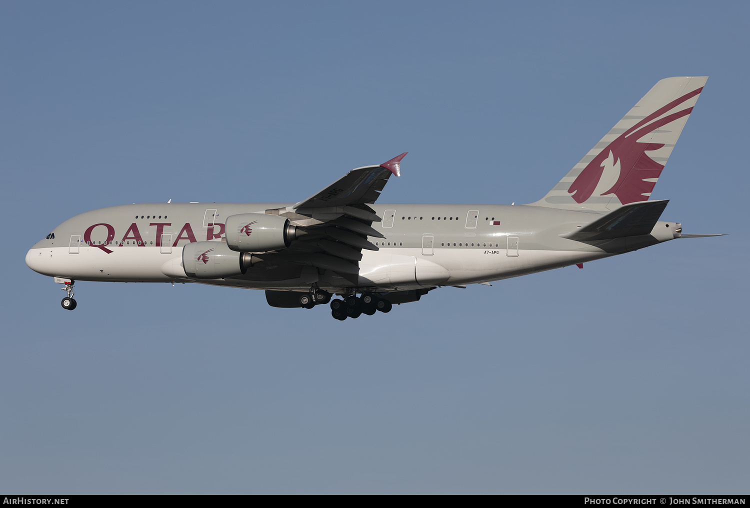 Aircraft Photo of A7-APG | Airbus A380-861 | Qatar Airways | AirHistory.net #436382