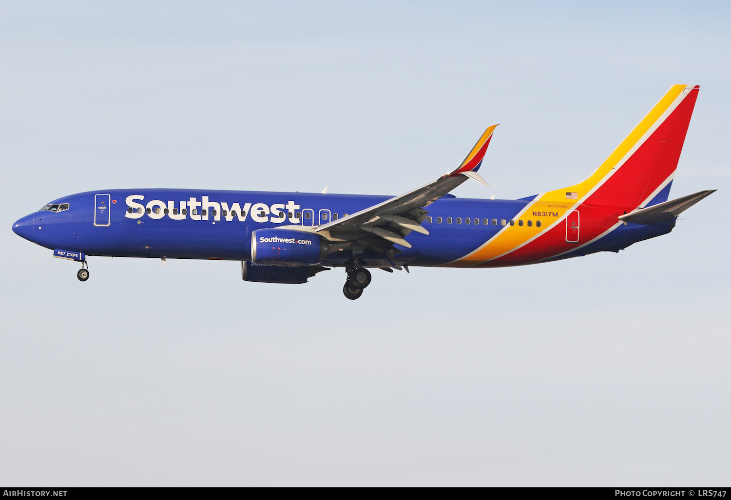 Aircraft Photo of N8317M | Boeing 737-8H4 | Southwest Airlines | AirHistory.net #436508