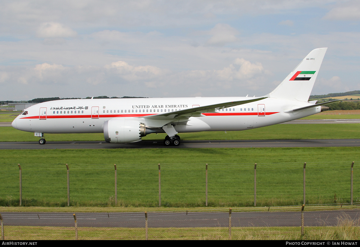 Aircraft Photo of A6-PFC | Boeing 787-8 Dreamliner | United Arab Emirates Emiri Flight | AirHistory.net #436527