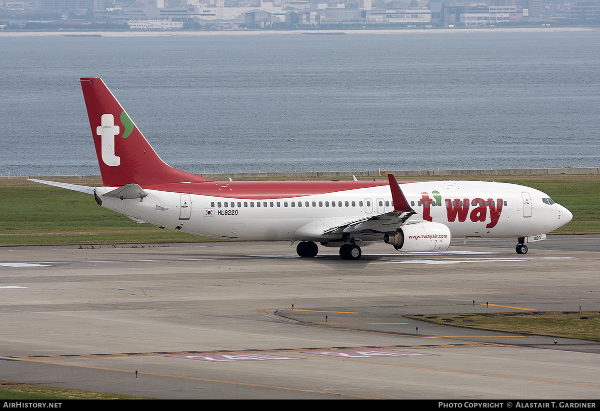 Aircraft Photo of HL8220 | Boeing 737-8Q8 | T'way Air | AirHistory.net #436612