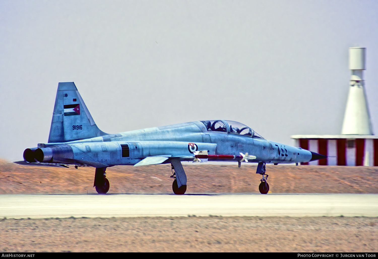Aircraft Photo of 644 / 91916 | Northrop F-5F Tiger II | Jordan - Air Force | AirHistory.net #436652
