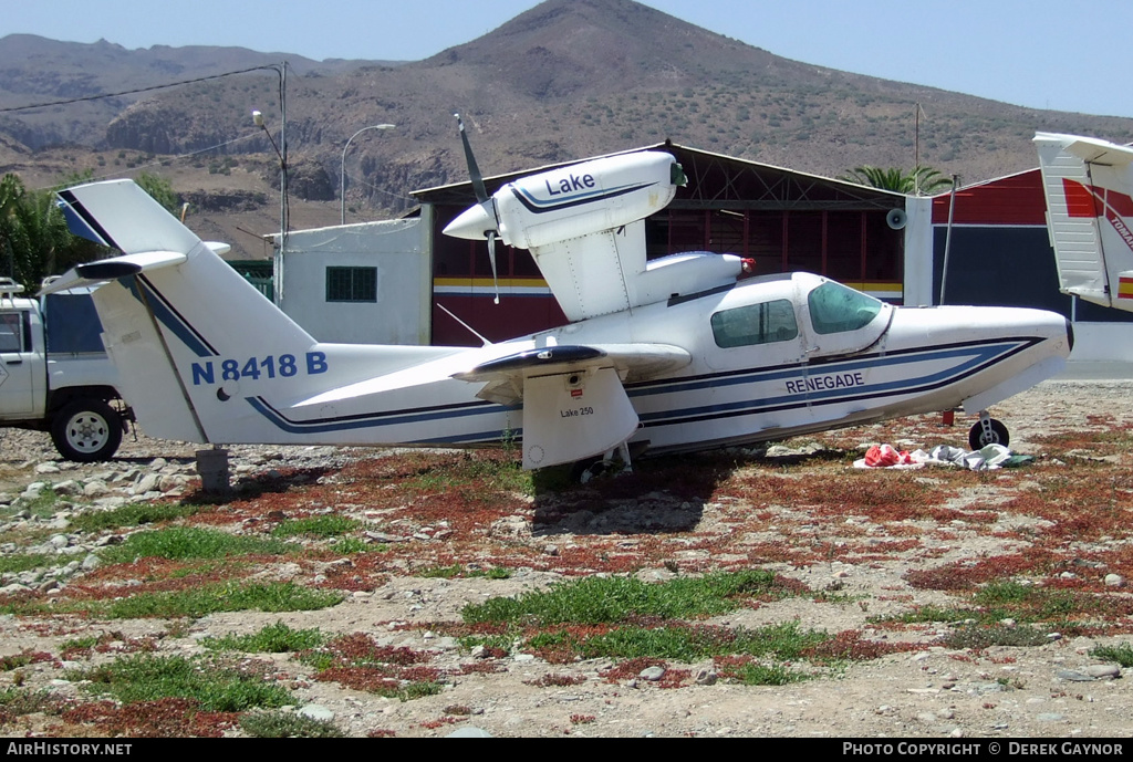 Aircraft Photo of N8418B | Lake LA-250 Renegade | AirHistory.net #436668