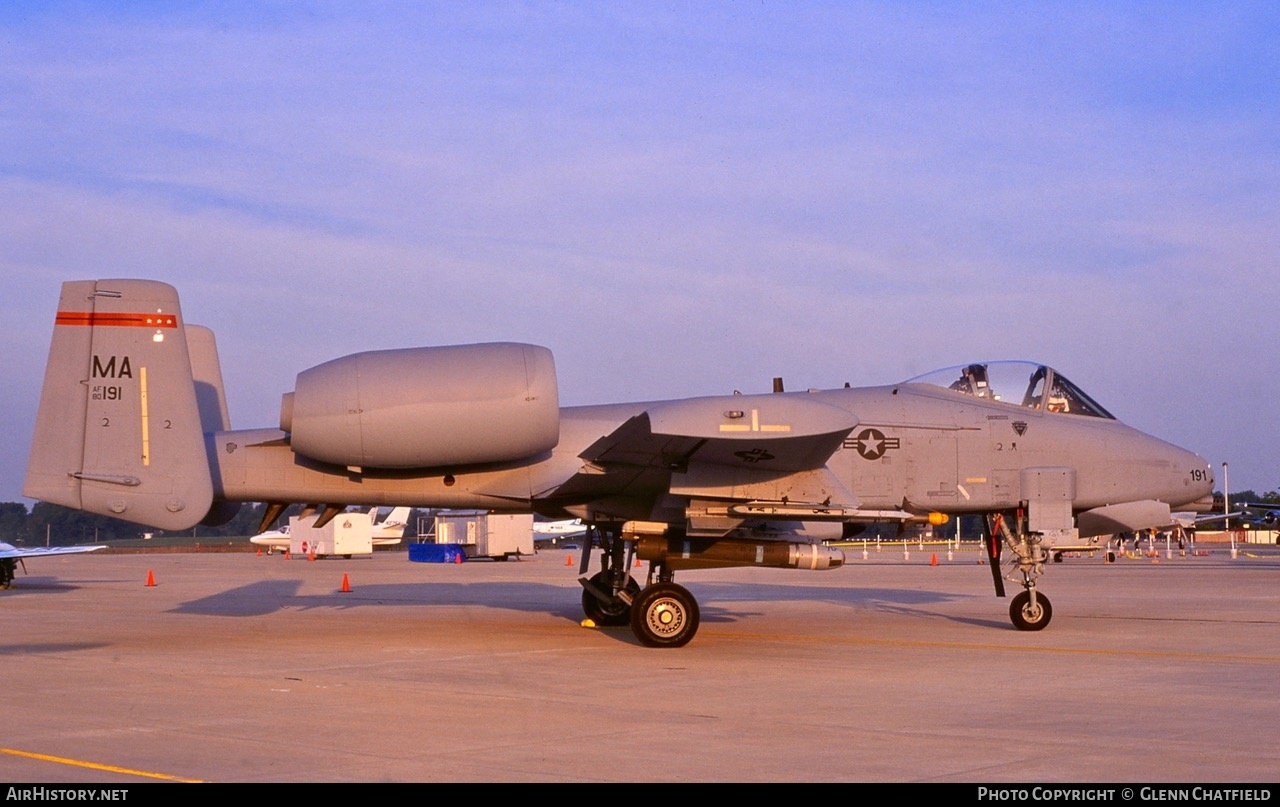 Aircraft Photo of 80-0191 / AF80-191 | Fairchild A-10A Thunderbolt II | USA - Air Force | AirHistory.net #436691