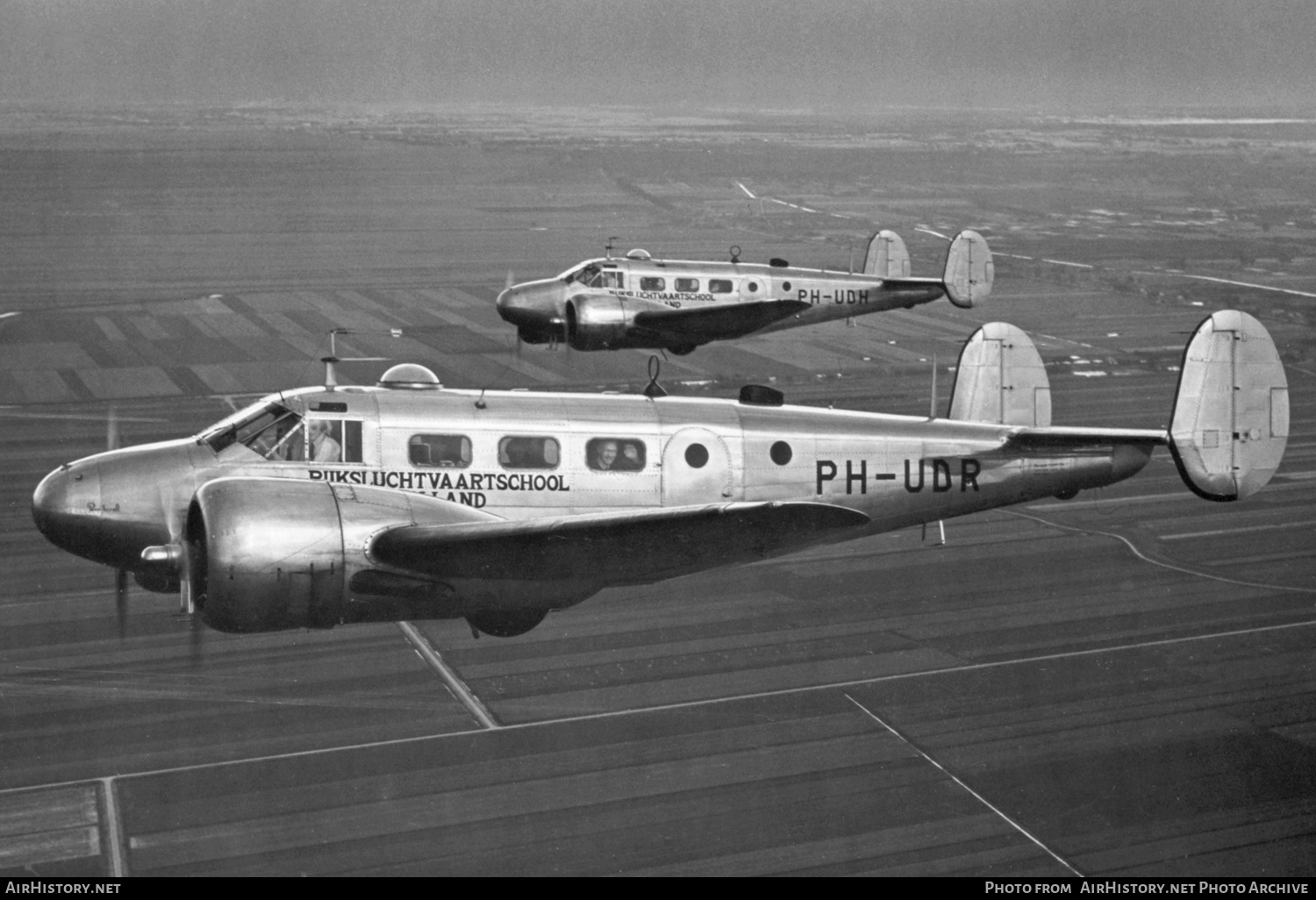 Aircraft Photo of PH-UDR | Beech D18S | Rijksluchtvaartschool - RLS | AirHistory.net #436711