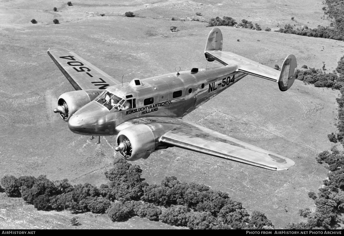 Aircraft Photo of NL-504 | Beech D18S | Rijksluchtvaartschool - RLS | AirHistory.net #436714