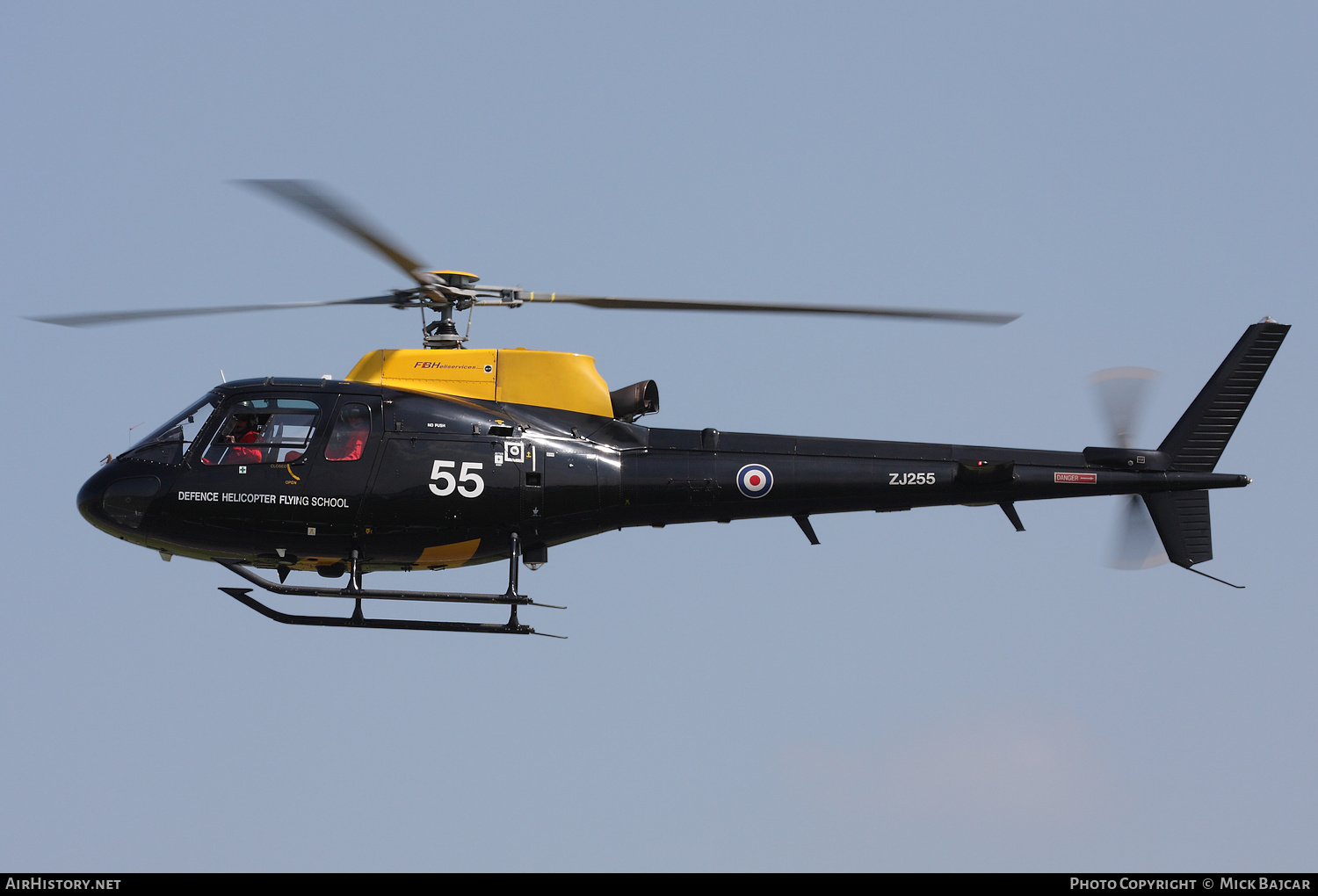 Aircraft Photo of ZJ255 | Eurocopter AS-350BB Squirrel HT1 | UK - Air Force | AirHistory.net #436755