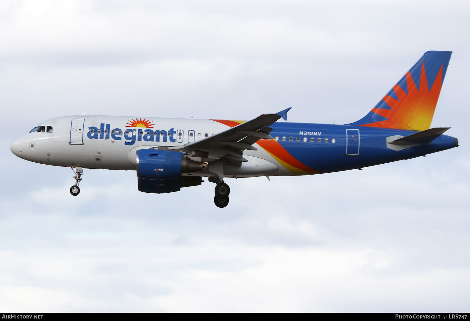 Aircraft Photo of N312NV | Airbus A319-111 | Allegiant Air | AirHistory.net #436784