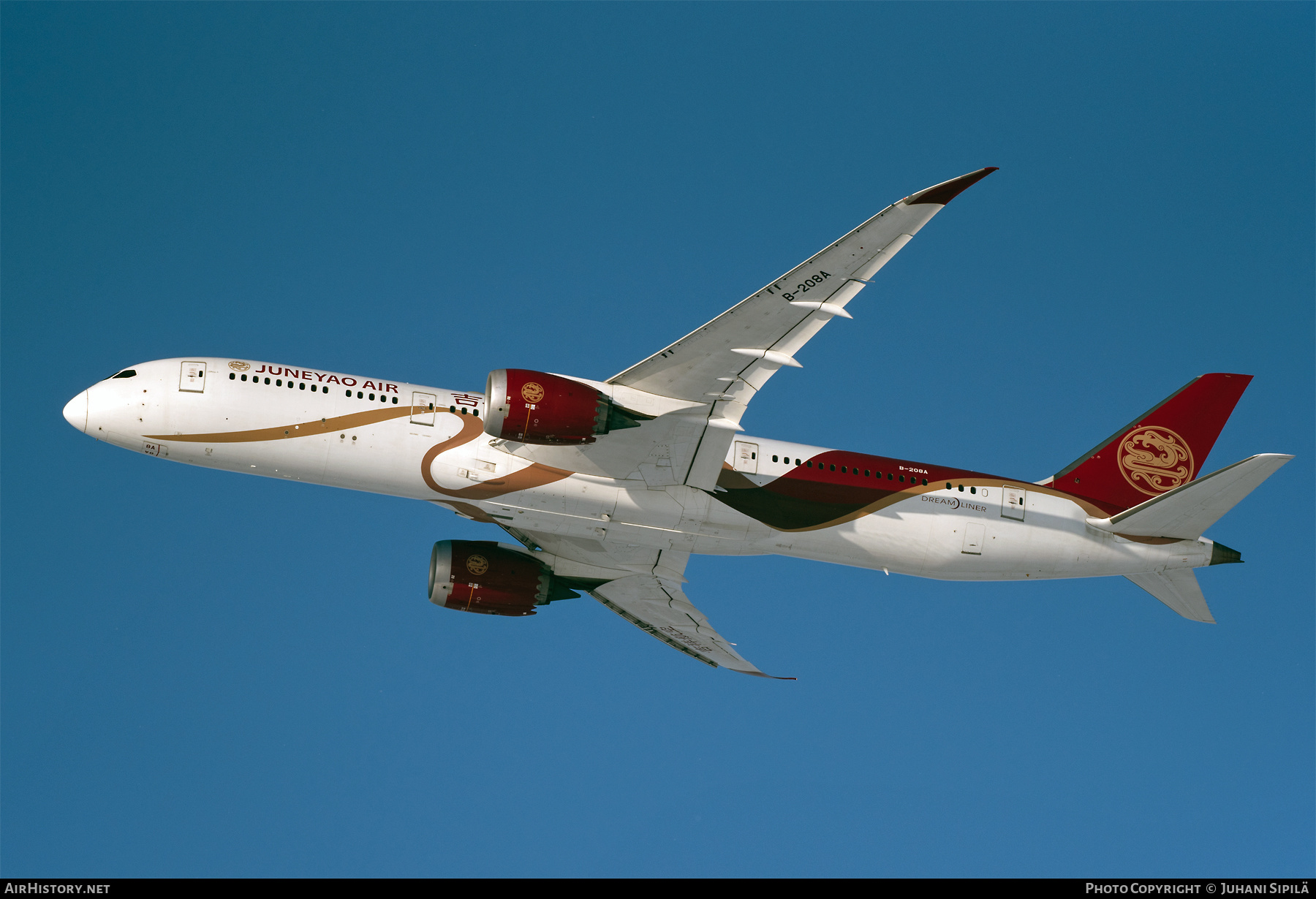 Aircraft Photo of B-208A | Boeing 787-9 Dreamliner | Juneyao Airlines | AirHistory.net #436854