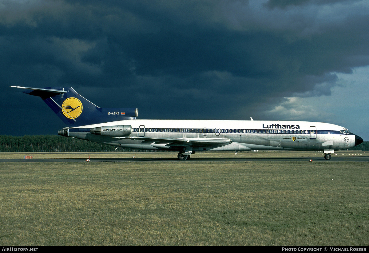 Aircraft Photo of D-ABKE | Boeing 727-230/Adv | Lufthansa | AirHistory.net #436918