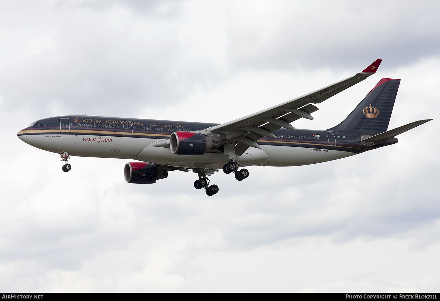 Aircraft Photo of JY-AIF | Airbus A330-223 | Royal Jordanian Airlines | AirHistory.net #436981
