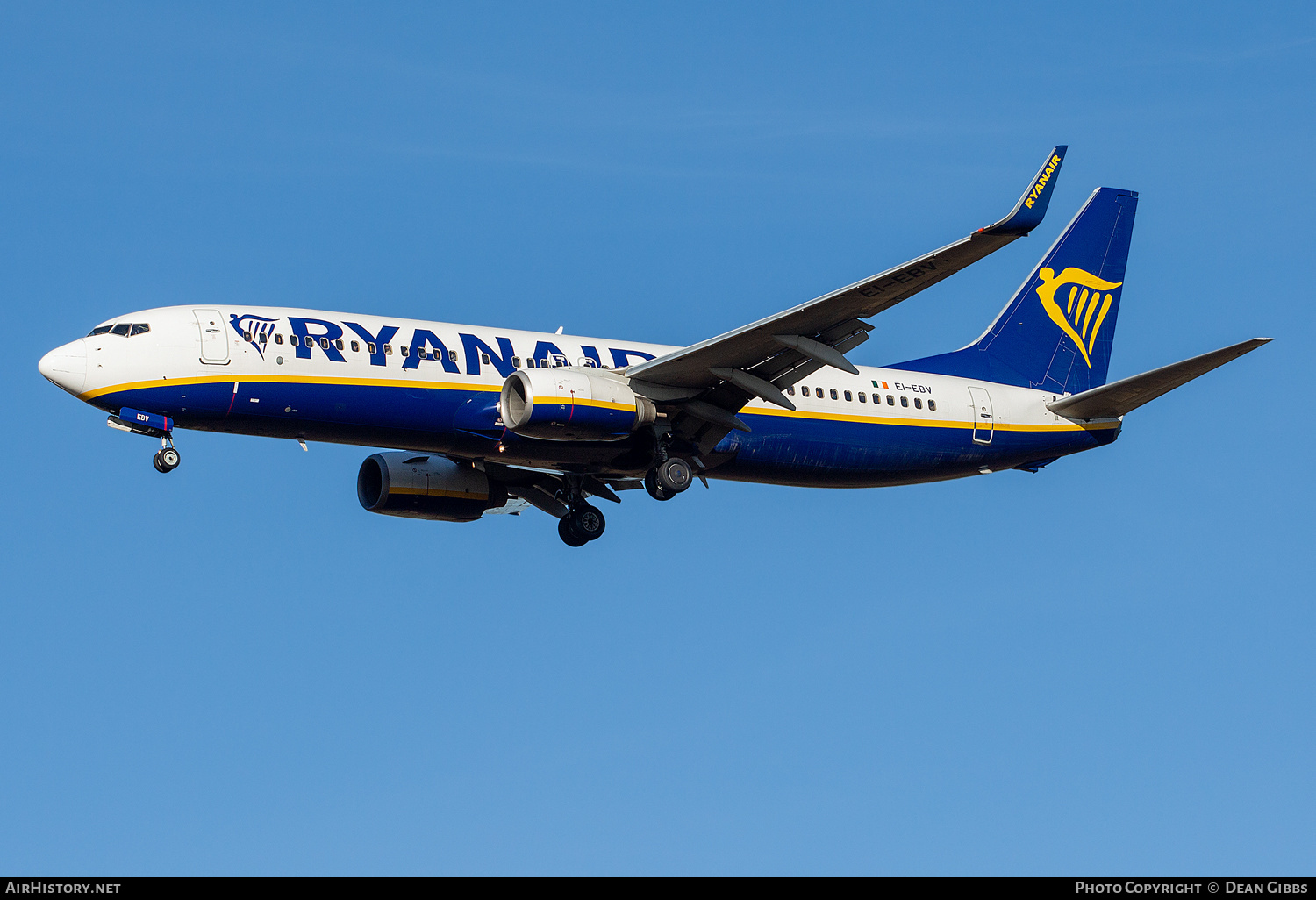 Aircraft Photo of EI-EBV | Boeing 737-8AS | Ryanair | AirHistory.net #436998