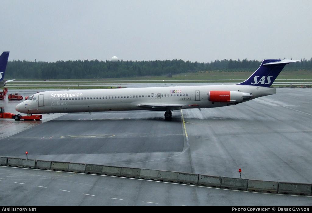 Aircraft Photo of OY-KGZ | McDonnell Douglas MD-82 (DC-9-82) | Scandinavian Airlines - SAS | AirHistory.net #437008
